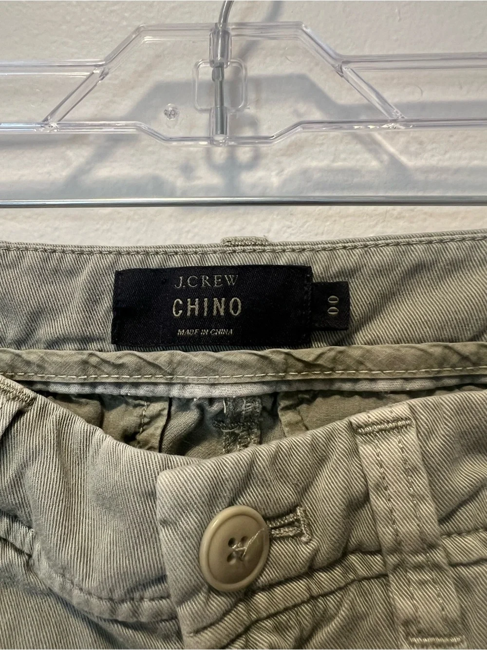 Casual Olive Green J Crew Chino Pants